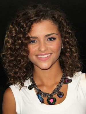 Wondervolle Lockig Spitzefront Synthetische Perücke