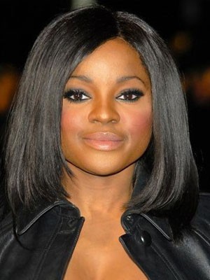 Komfortable Mittlere Gerade Spitzefront Synthetische Perücke