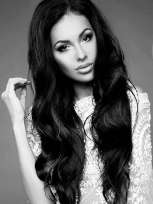 Elegante Wellig Spitzefront Kunsthaar Perücke