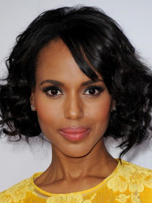 Wunderschöne Wellig Kunsthaar Kappenlos Perücke