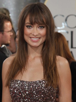 Brillante Gerade Echthaar Spitzefront Perücke