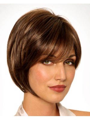 Monofilament Elegant Synthetisch Gerade Bob Perücke