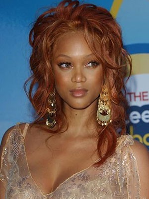 Tyra Banks Wellige Spitzefront Remy Perücke