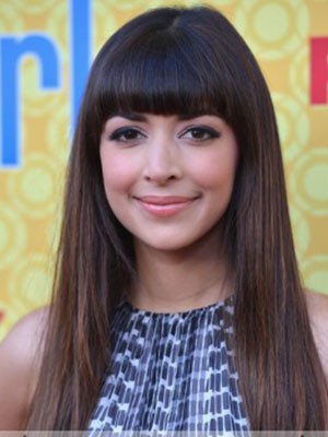 Elegante Gerade Kappenlos Echthaar Perücke