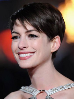 Anne Hathaway's Elfe Spitzfront Synthetisch Perücke