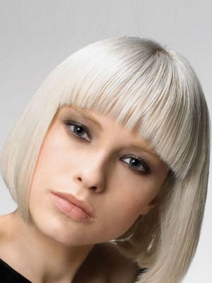 Popüläre Gerade Kappenlos Braziliänische Remy Echthaar Perücke