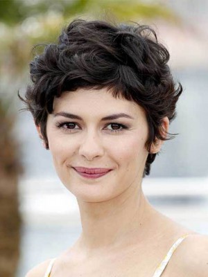 Charmant Wellig Vollspitze Echthaar Perücke