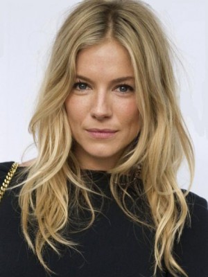 Angenehm Wellig Spitzefront Echthaar Perücke