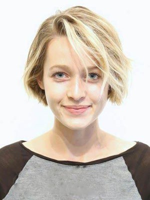 Natürliche Gerade Spitzefront Echthaar Perücke