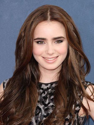 Bezahlbare Wellig Echthaar Spitzefront Perücke