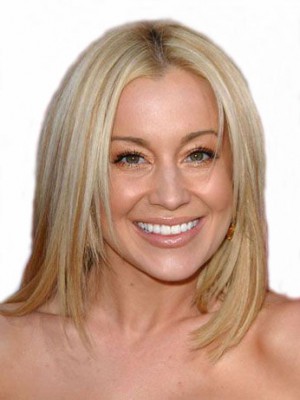 Schöne Gerade Spitzefront Echthaar Perücke