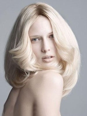 Zauberhafte Wellig Spitzefront Echthaar Perücke