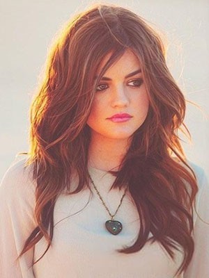 Zauberhafte Wellig Spitzefront Echthaar Perücke