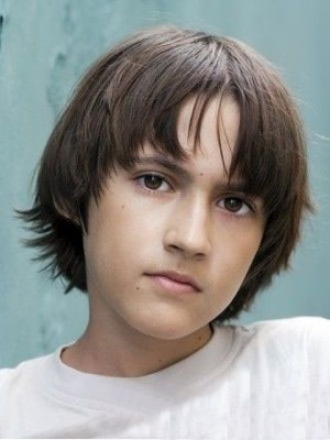 Schicke Kurz Braun Remy Haar Kinder Perücke