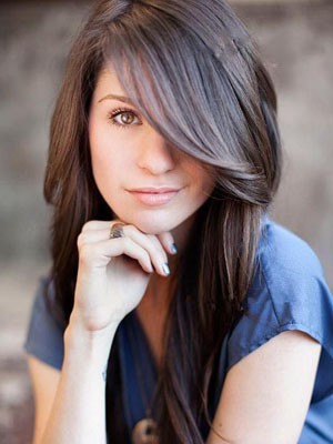 Schicke Echthaar Gerade Spitzefront Perücke