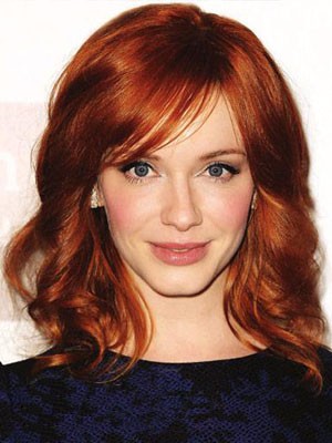 Elegant Mittlere Wellig Spitzefront Synthetisch Perücke