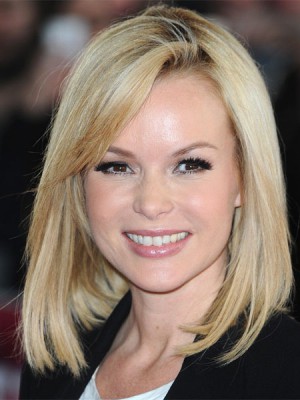 Modern Gerade Spitzefront Echthaar Perücke