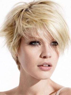 Natürliche Gerade Vollspitze Echthaar Perücke