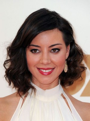 Zauberhaft Wellig Echthaar Spitzefront Perücke