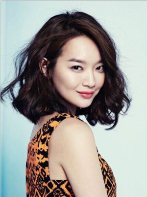 Brillante Spitzefront Wellig Echthaar Perücke