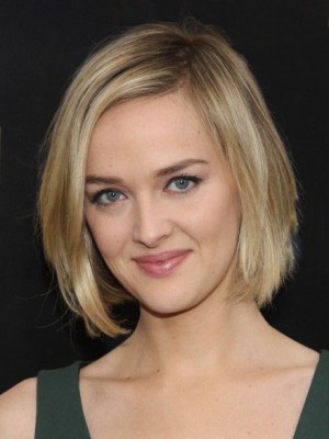 Klassiche Gerade Echthaar Spitzefront Perücke