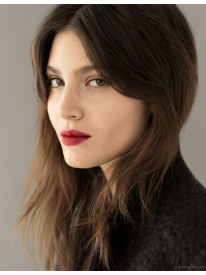 Herrliche Gerade Spitzefront Remy Echthaar Perücke