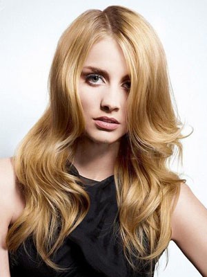 Schöne Lange Wellige Synthetische Perücke