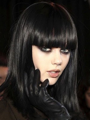 Klassische Gerade Kappenlose Kunsthaar Perücke