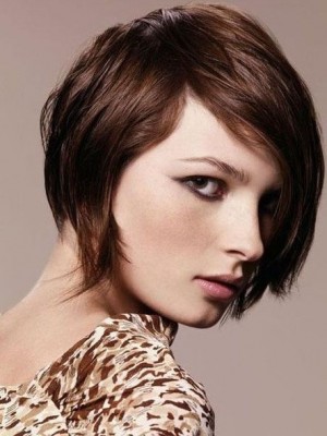 Moderne Gerade Kappenlos Kunsthaar Perücke