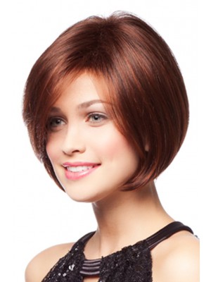 Lupenreine Gerade Spitzefront Kunsthaar Perücke