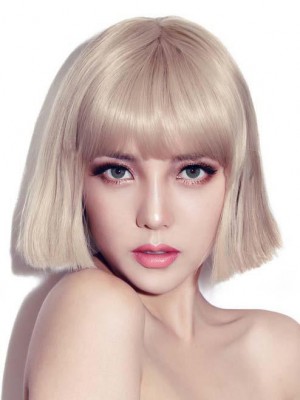 Schöne Grade Kappenlos Kunsthaar Perücke