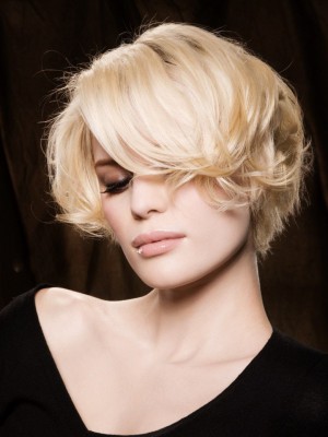 Schicke Wellig Kappenlos Kunsthaar Perücke