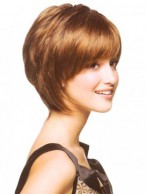 Lebhafte Tousled Bob Synthetisch Kappenlos Perücke